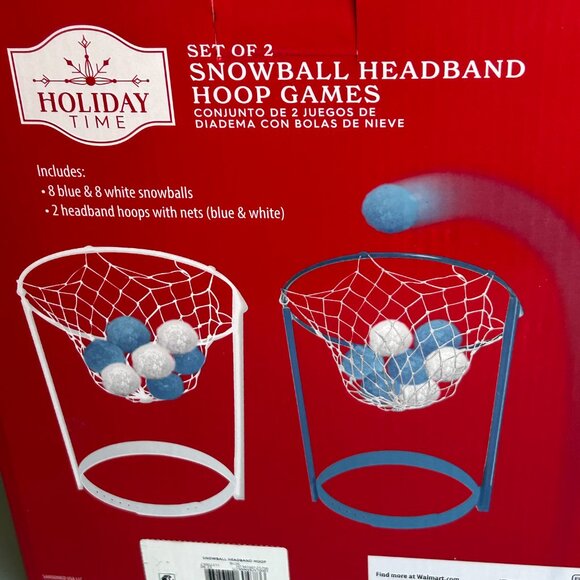 NEW in box Snowball Toss Headband Game Family Fun Christmas Game NEW IN BOX - Picture 4 of 8
